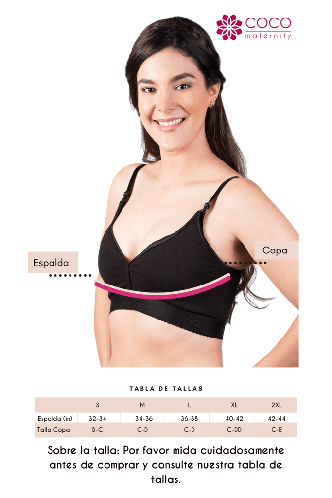 Top para lactancia cuello V con doble soporte color blanco