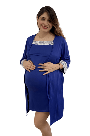 Set bata camison para lactancia y embarazo