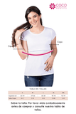 Blusa para lactancia open neck color blanco hueso (Brushed)