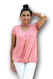 Blusa gargantilla para embarazo y lactancia Palo de Rosa (Brushed)