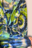 Vestido lactancia y embarazo clásico tiedye azul/verde Coco Maternity
