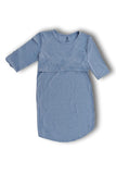 Camisón pijama para embarazo y lactancia Coco Maternity - Gris | Ropa de maternidad