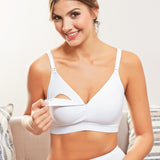 Top cuello V Blanco CocoMaternity