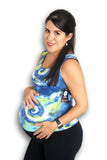 Blusa para lactancia tirante ancho tye die verde Coco Maternity